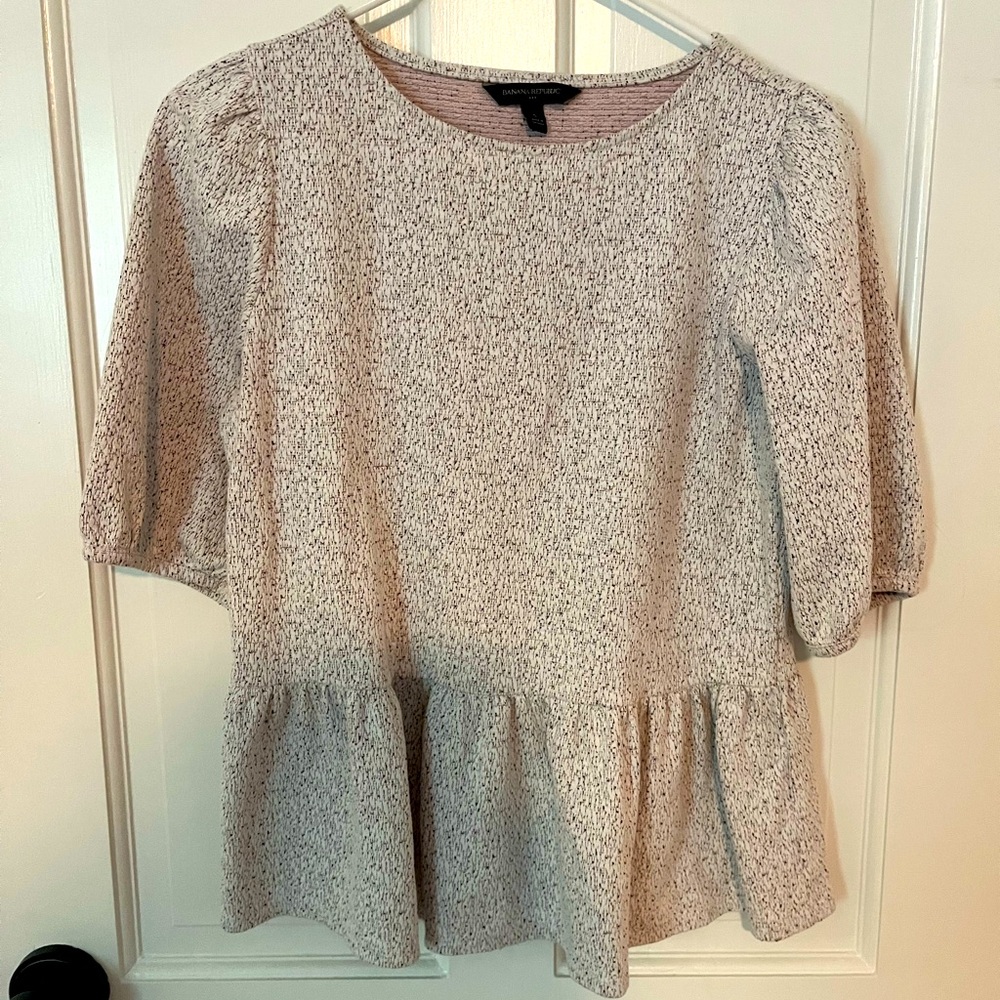 Banana republic peplum top